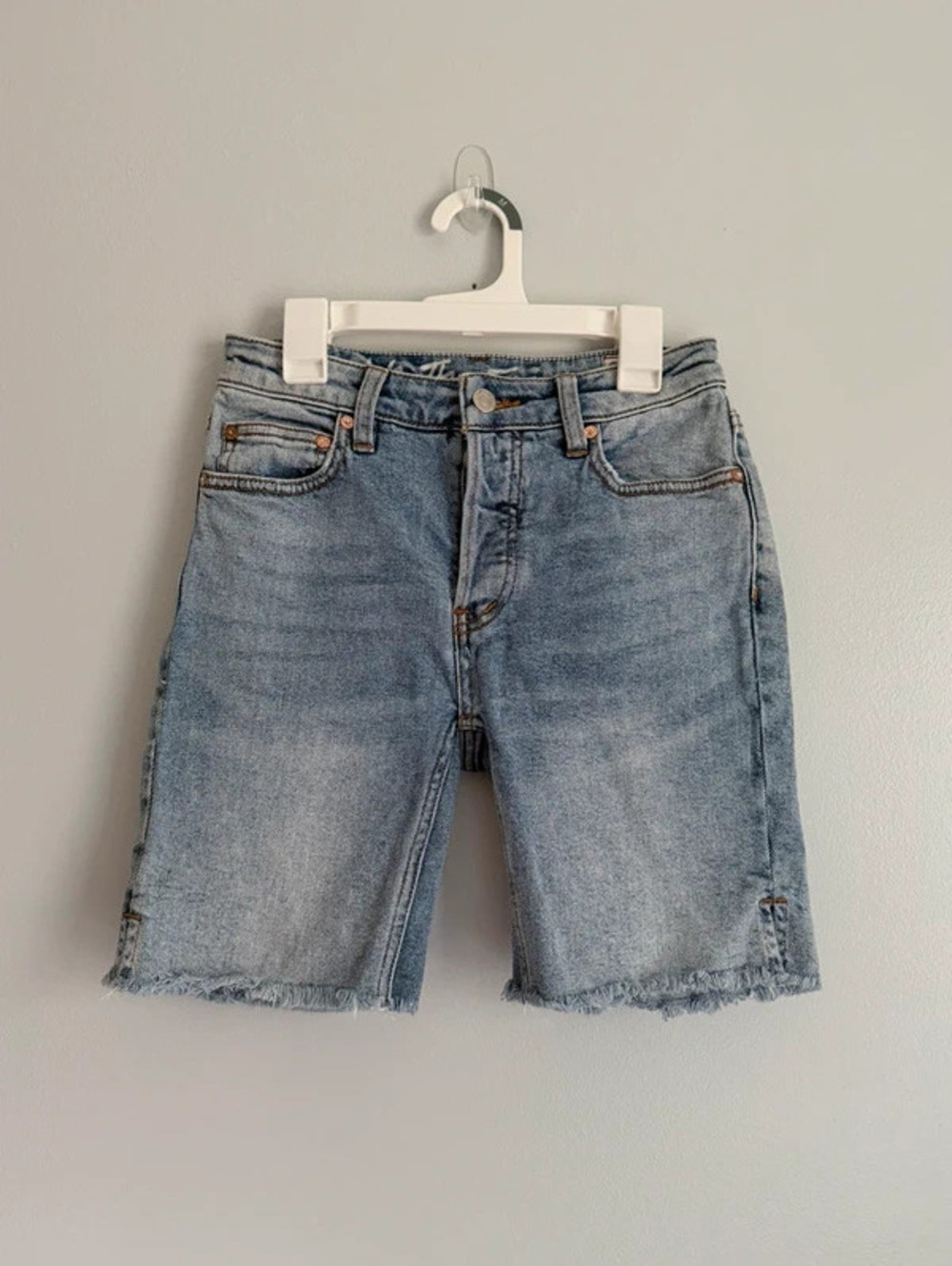 Free People We The Free Denim Bermuda Shorts 24